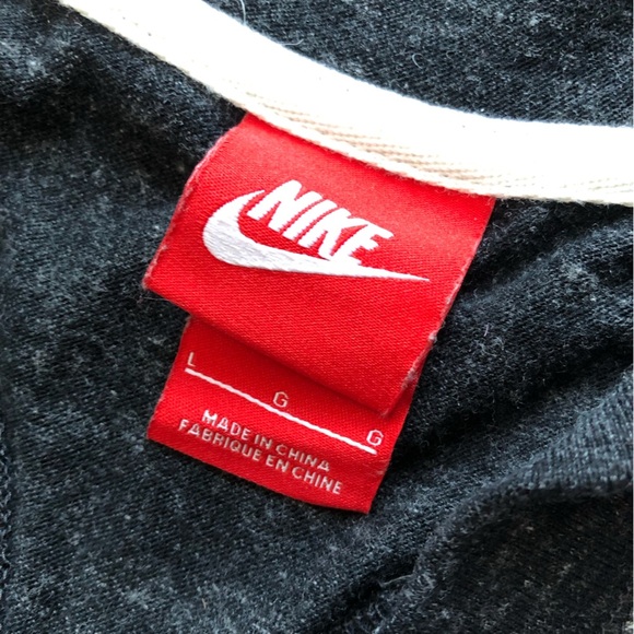 Nike Racerback Hooded V Neck Tank Top in Grey Size L - Picture 6 of 11